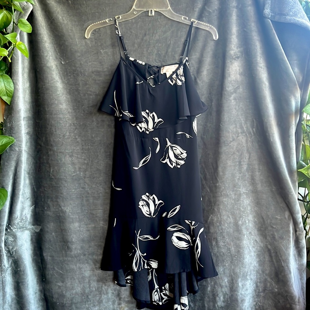 High to Low Ruffled Midi Dress - Corset Back - Band of Gypsies